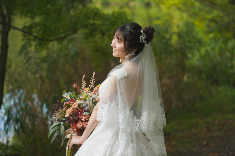 ご新婦様のソロショット。