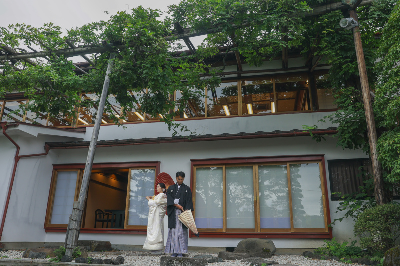 料亭音羽での和装撮影も！