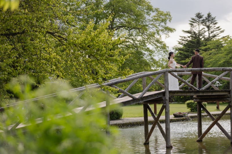 タリアセンは洋装らしい橋で。