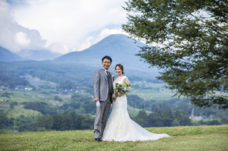 軽井沢でフォトウェディング