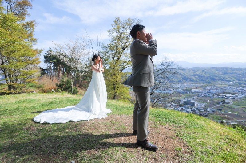 見晴らしのいい場所で