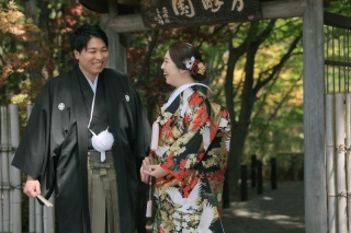 軽井沢で和装ロケーション