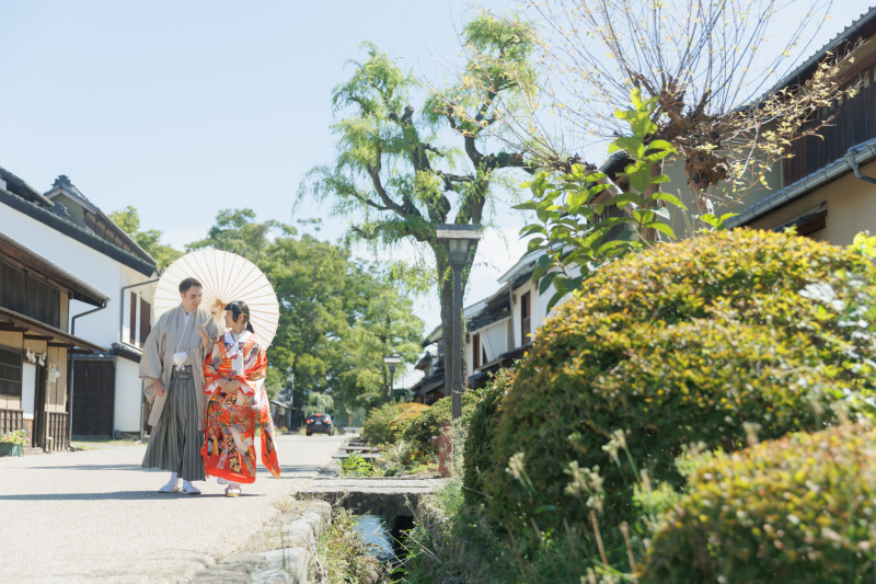 軽井沢海野宿で和装撮影