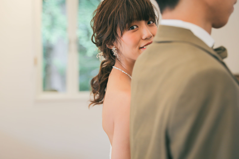 チラッと。目が合いました♫