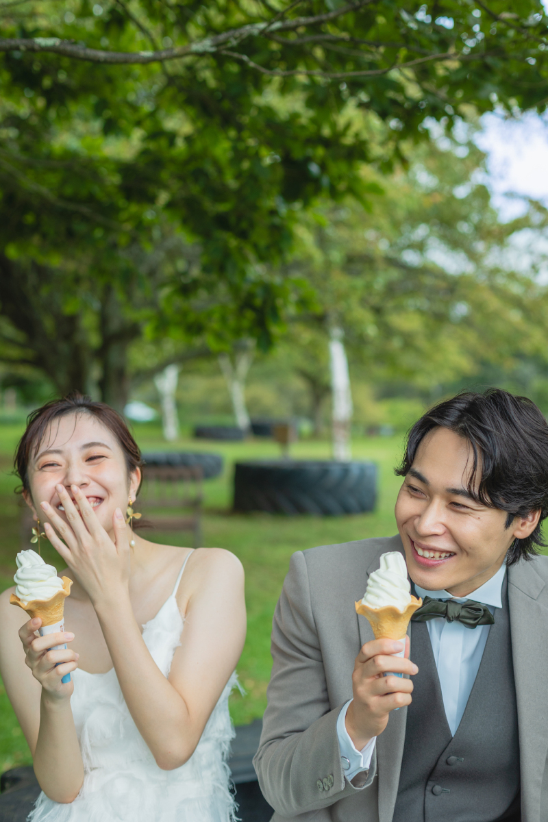 長門牧場のソフトクリーム