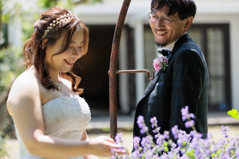 お花を愛でながら