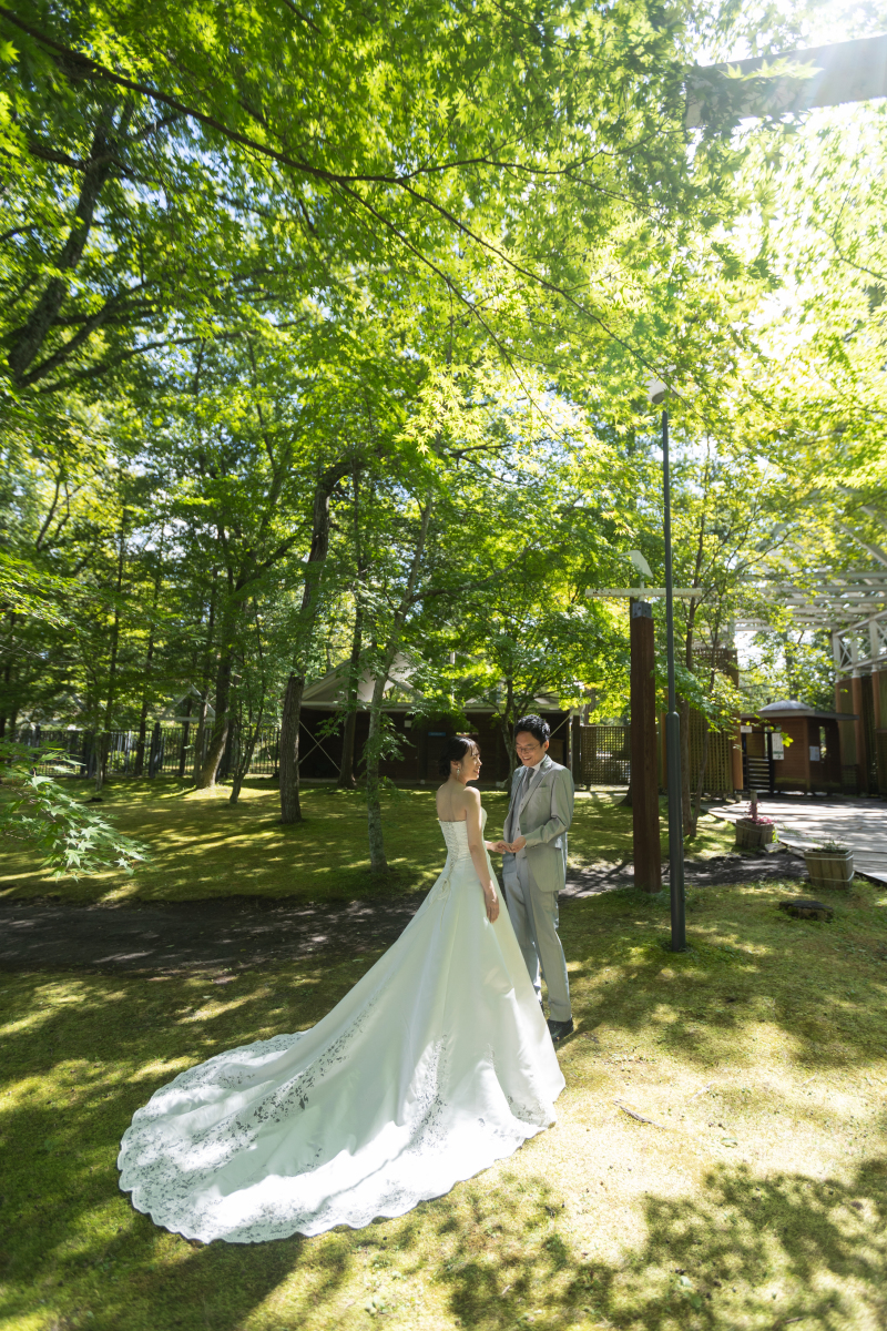 後ろ姿を活かして。