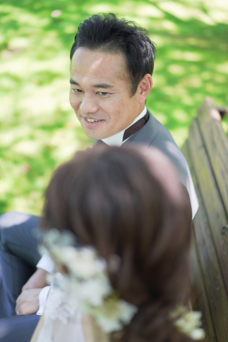 ご新郎様の笑顔(^ ^)