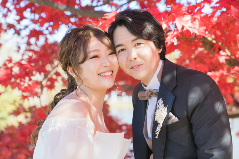 色鮮やかな紅葉