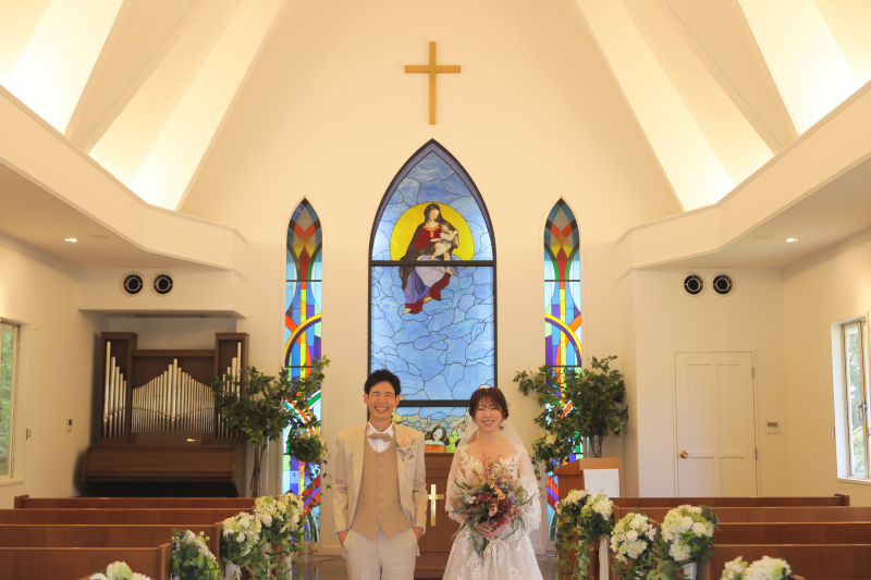 まずはチャペルから!