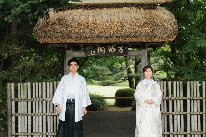 こだわりの庭園で和装撮影！！