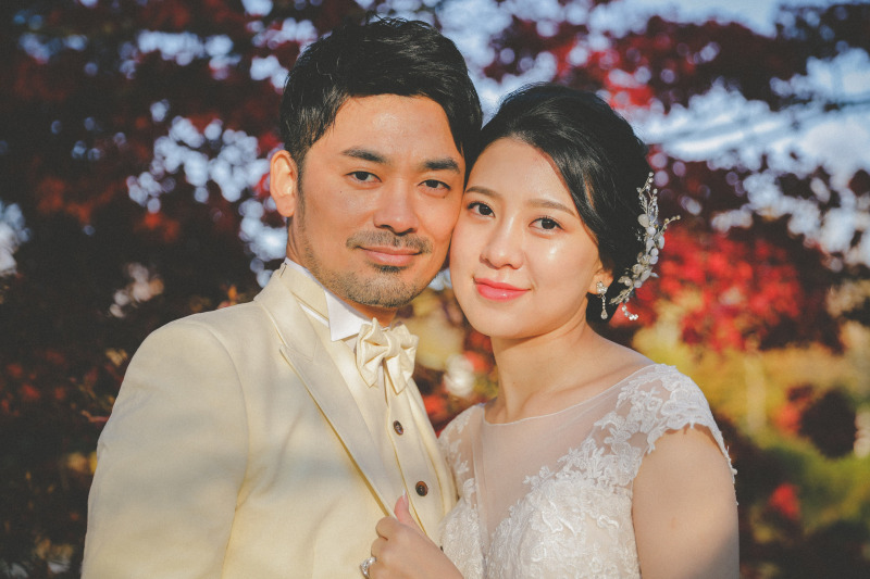 お顔くっつけて