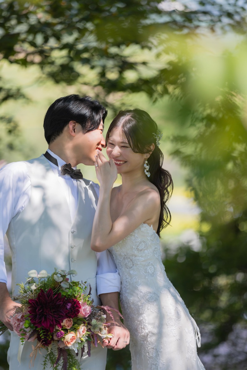 お二人の笑顔に