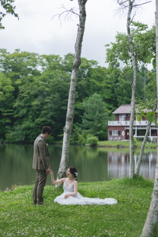 軽井沢で洋装2着撮影！！