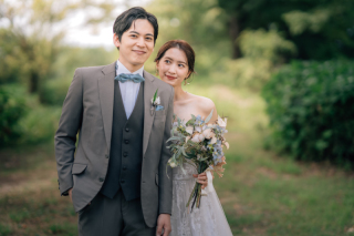 STUDIO AQUA 軽井沢店（スタジオAQUA）_緑&times;洋装　大自然の中で残すウエディングフォト