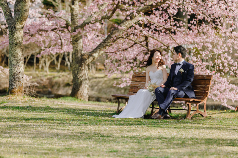 ベンチも可愛い♡