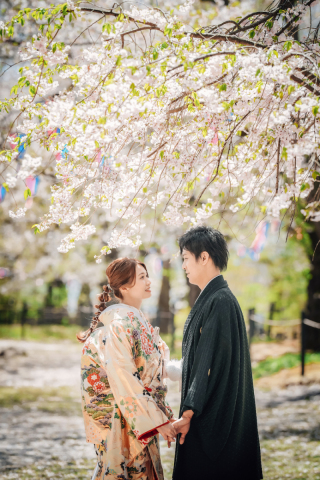 STUDIO AQUA 軽井沢店（スタジオAQUA）_春桜に映える和装撮影