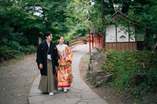 STUDIO AQUA 軽井沢店（スタジオAQUA）_緑の中で楽しむ和装ロケーション