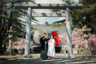 STUDIO AQUA 軽井沢店（スタジオAQUA）_春桜に映える和装撮影