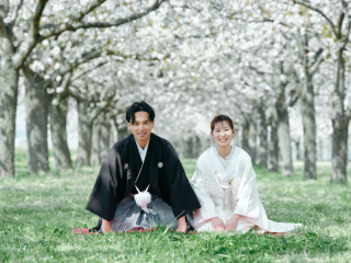 STUDIO AQUA 軽井沢店（スタジオAQUA）_春桜に映える和装撮影