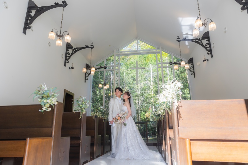 【前撮りもついてくる♪まるで結婚式】チャペルフォトプラン＋和装ロケーション◇350カット全データ＆30Pアルバム付