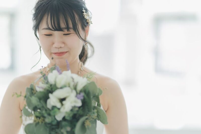 ブーケと一緒に