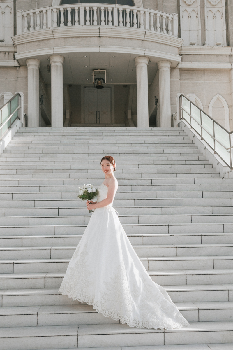 シンボルマークの大階段で