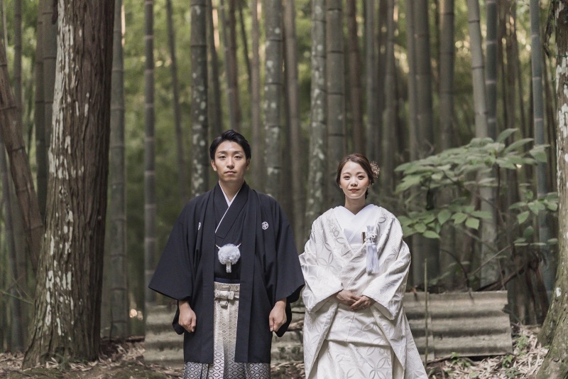 まずは壮大な竹林にて