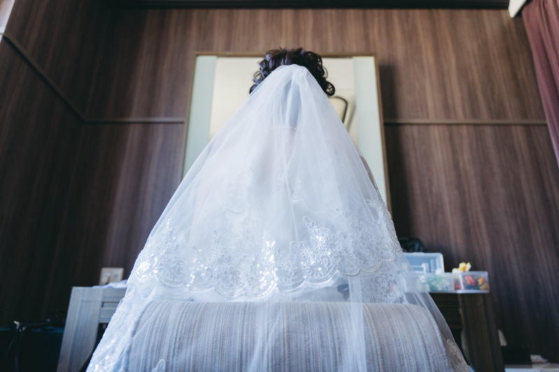 挙式前の緊張…