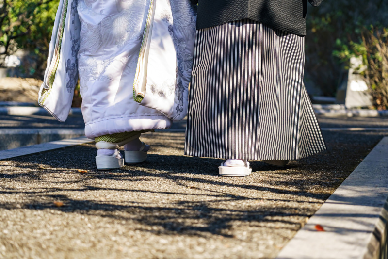 足元もかわいらしく