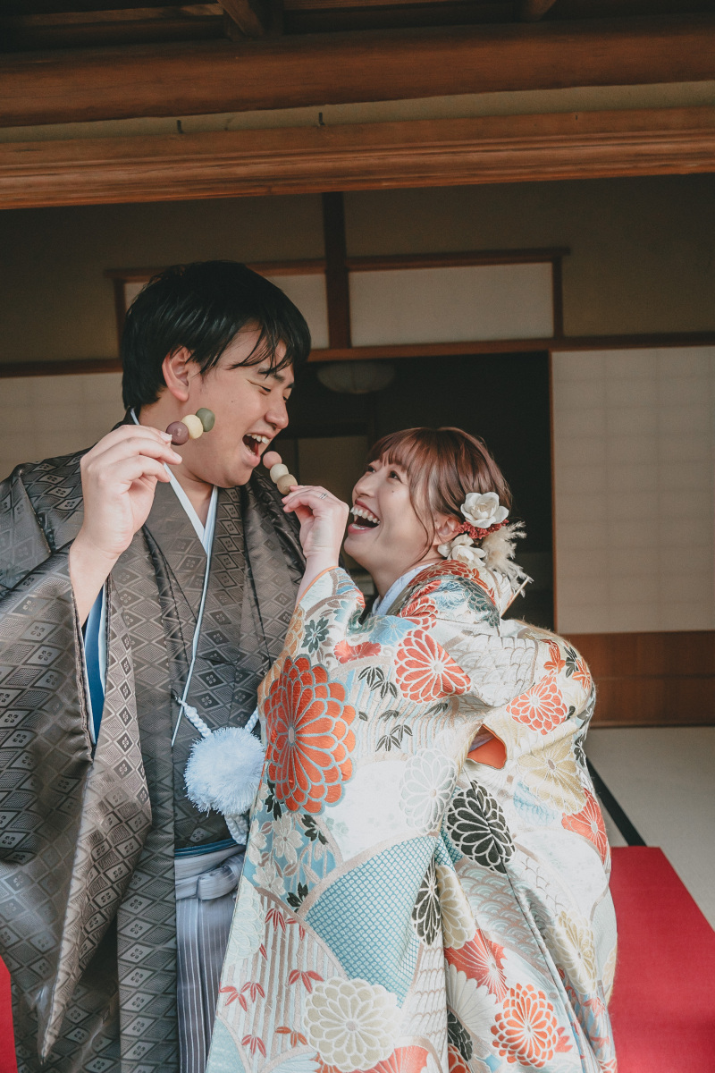 和装によく合うお団子と