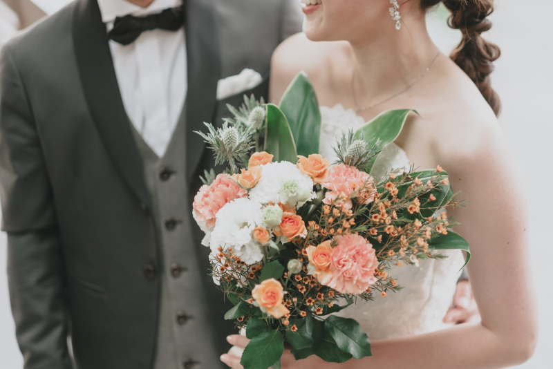 こだわりのブーケと一緒に