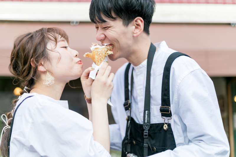 【私服ロケ】リンクコーデでストリート撮影♪