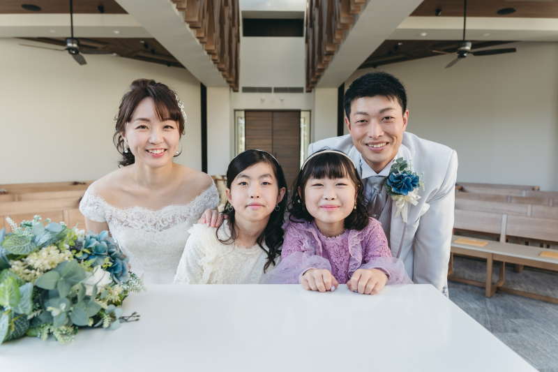 お子様との撮影も