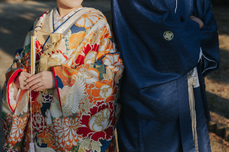 お色直しして色打掛へ