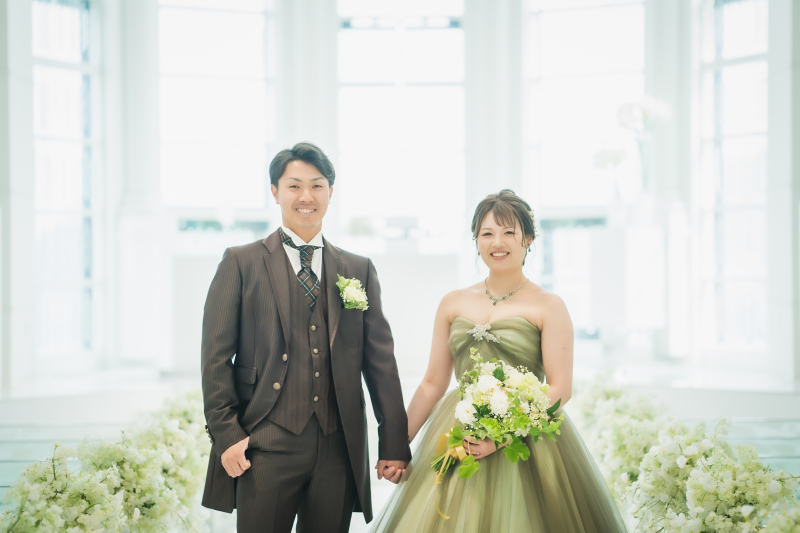 カクテルドレス×大聖堂♪