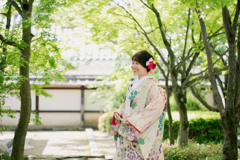 緑と和装
