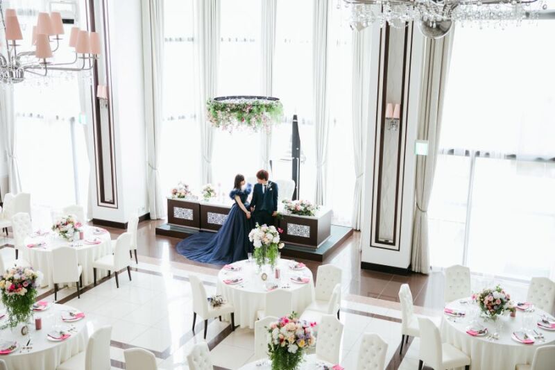 階段上からの景色