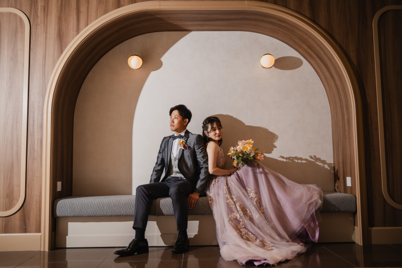 ナチュラルブラウンのシックなフォトスポット☆