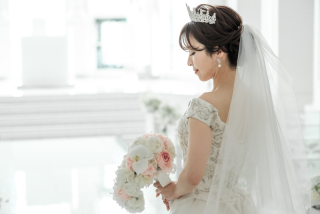 大聖堂チャペルで挙式のような撮影を/お母さまと一緒に