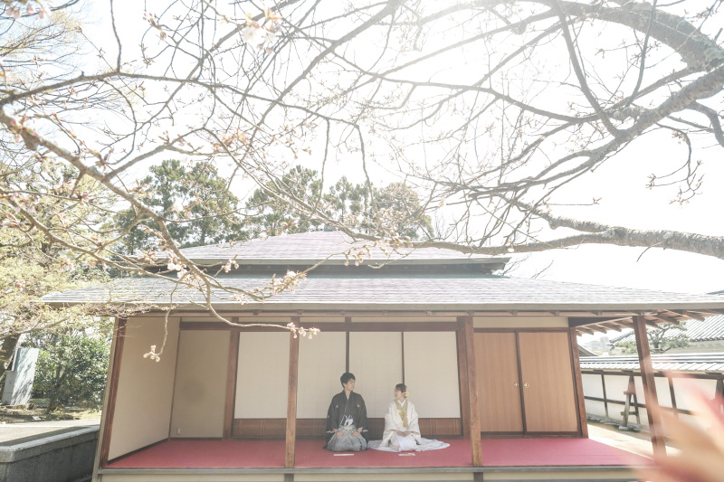 二の丸庭園で和装カットは鉄板!庭園も室内も◎
