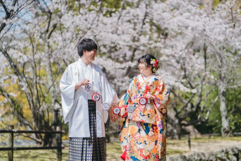 桜×和装