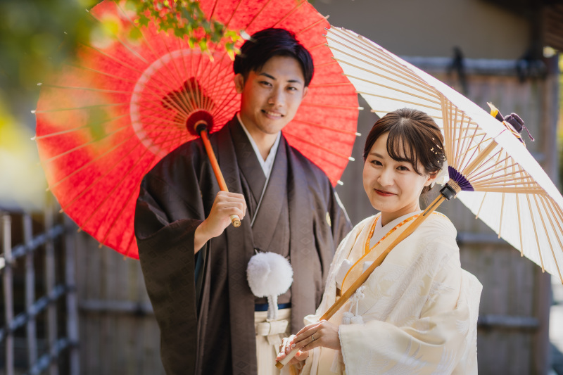 和傘を持って❀