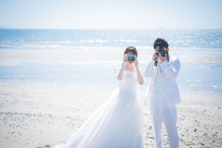 海×二の丸庭園×結婚式場