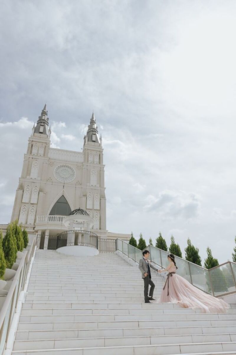 大階段での撮影