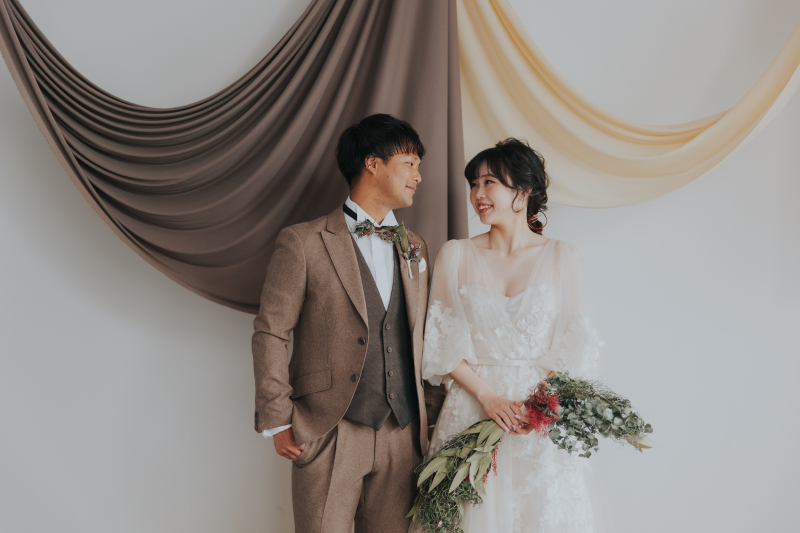 【A4フォトボード付き】スタジオ&ロケプラン<洋装1点+ヘアメイク+全データ>