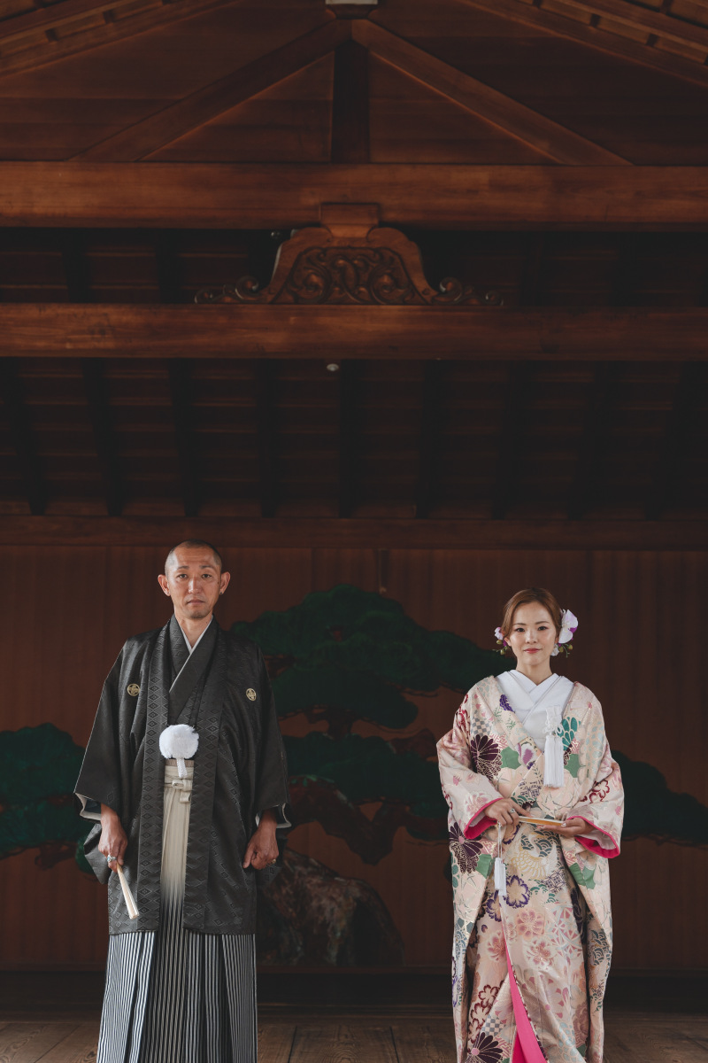 【本格和装】道後能舞台フォトプラン<和装1点+ヘアメイク+全データ>