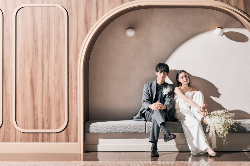 【10月末までご来館限定】1件目見学でGIFT券1万円分♪今なら衣装ランクUP料金無料★<洋装1点+ヘアメイク+全データ>