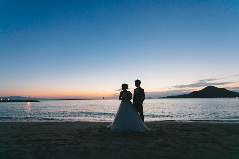 海フォト@梅津寺プラン<洋装1点+ヘアメイク+全データ>