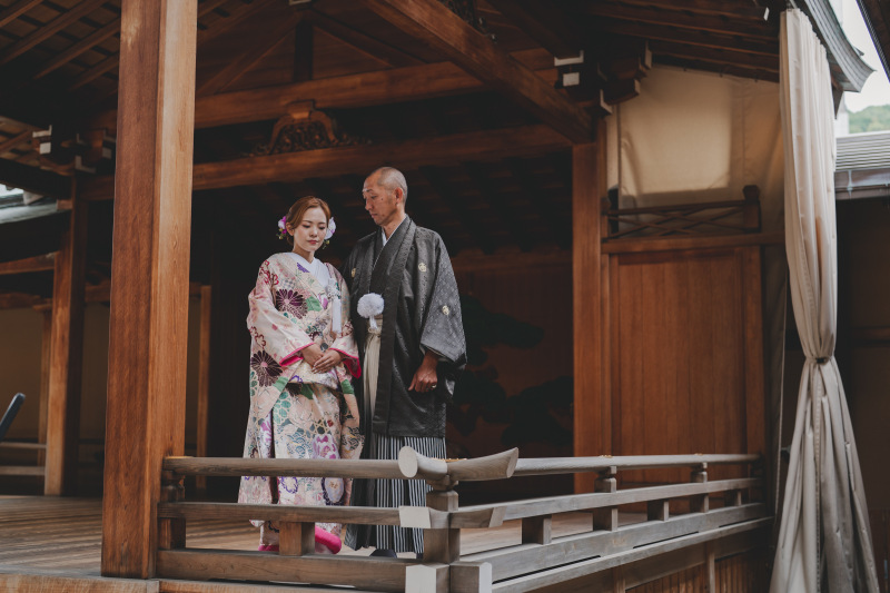 【本格和装】道後能舞台フォトプラン<和装1点+ヘアメイク+全データ>